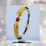 Gold Plated Puchhar Bracelet For Men